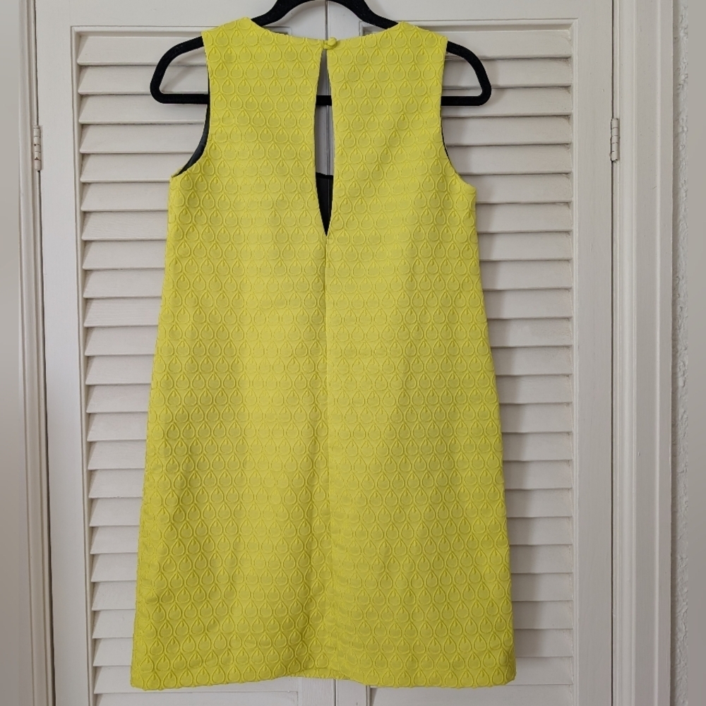 Asos Bright Yellow Textured Print Mini Dress - Picture 9 of 9